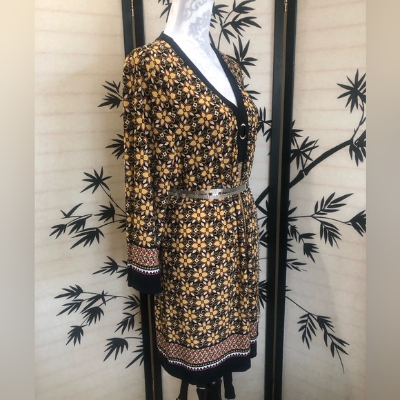 Style & Co Flower Print 3/4 Length Sleeve Above The Knee Dress Size XL - Picture 7 of 16